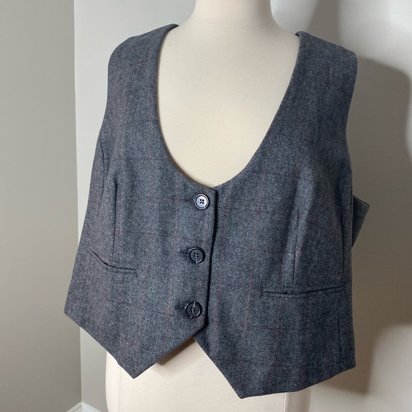 Modcloth Tops - MODCLOTH TWEED VEST WAISTCOAT - Size 3x